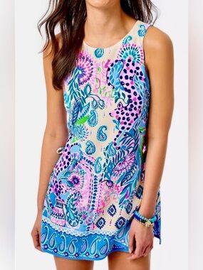 Lilly Pulitzer Donna Romper Haute Cature Engineered Macadamia size 8